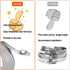 DIY Hose Clamps 12FT 304 Stainless Steel Metal Strap + 8PCS Stronger Fasteners Assortment Kit Large Adjustable Pipe Clamps Band Clamp for Pipe Aut...