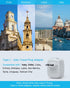 Italy Travel Plug Adapter, VINTAR US to Italy Power Adapter with 2 American Outlets, 3 USB and 1 USB-C Ports, 6 in 1 Type L Plug Adapter for USA t...