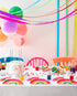 Talking Tables RAIN Happy Birthday Rainbow Shaped Plates Party Decorations, Pack of 12, Width 24cm, 9", Gold Foil and Mixed Colors...