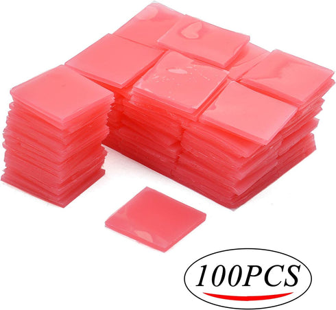 100pcs 2 * 2cm Diamond Painting Glue Clay Diamond Paiting Cement DIY Cross-Stitch Embroidery Tools, Red...