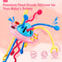 Montessori Toys - Silicone Pull String Baby Sensory Toys for Toddlers - Toddler Travel Toys...