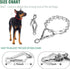 Stainless Steel Dog Training Collar with Quick Release Buckle, Adjustable Chain Collar for Dogs with The Swivel Ring 26in x 4.0mm (Neck Size up to...