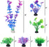 AQUANEAT Fish Tank Accessories,Fish Tank Plants, Aquarium Decorations Green Plants, 10pcs Purple Fish Tank Decorations...