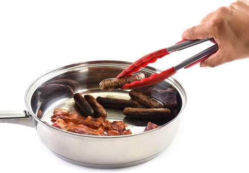 Norpro, Red 9-Inch Grip EZ Stainless and Nylon Tongs, 9 inch...