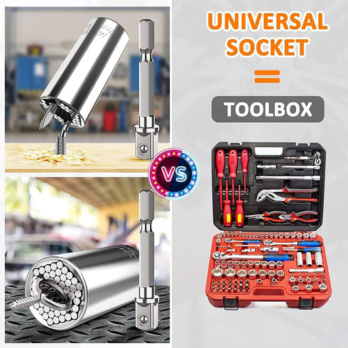 Gifts for Men Stocking Stuffers for Men Dad Christmas Gifts Universal Socket Tools Sets, Gifts for Dad Mens Him Husband, Multitools 7-19mm Birthda...