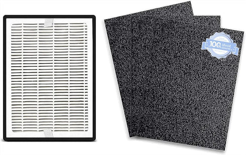 LEVOIT LV-H126 Air Purifier Replacement Filter, Genuine LV-H126-RF Air Filters, 3 Extra Pre-Filters, High-Efficiency Activated Carbon for Removal ...