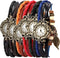 Pack of 6 Women's Watches Vintage Wrap Around Bead Leaf Bracelet Quartz Wholesale Set...