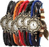 Pack of 6 Women's Watches Vintage Wrap Around Bead Leaf Bracelet Quartz Wholesale Set...