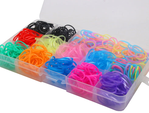 YOY 3/4" Pet Dog Stretchy Rubber Bands, 600/Box - Puppy Elastics Ties Pony Tail Holders Hair Accessories for Doggy Grooming Top Knots Ponytails Br...