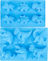 Beasea Dinosaur Soap Mold, 2 Pack 3D Silicone Mat Mini Chocolate Cake Fondant Candy Cookie Baking Making Clay Ice DIY Hard Resin Gummy Cube Tray S...