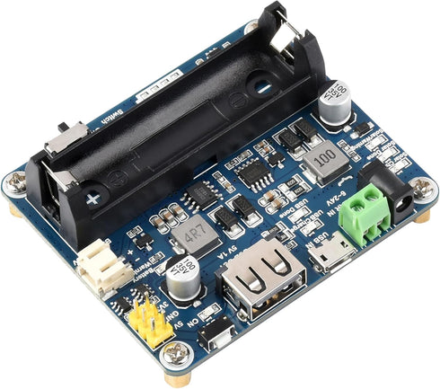 waveshare Recharged Solar Power Management Module for 6V~24V Solar Panel, Support Solar Panels, Or USB Power Adapter Battery Charging, 5V/1A or 3....