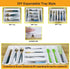 custom silverware tray small drawer organizer for utensils holder 7.5 ines cutlery tray, DIY organizer for silverware, flatware, knives in Kitchen...