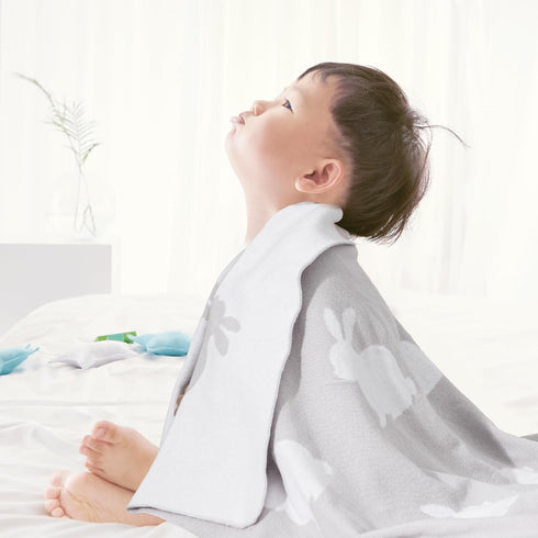 david's kids Cotton Knitted Baby Blanket, Cozy Lightweight Swaddle Blankets for Boys Girls Neutral, Luxurious Receiving Blanket for Shower Gift Re...
