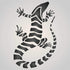 Striped Lizard, 6.5 x 10.5 inch (L) - Banded Gecko Reptile Stencils for Painting Template...