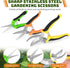 3 Pack Pruning Shears, Garden Shears, Pruning Shears For Gardening, Garden Scissors, Garden Clippers, Gardening Snips, Hand Pruner For Gardening W...