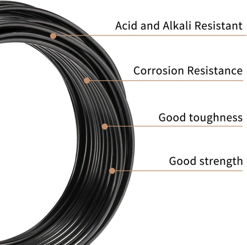 Aluminum Wire Black 9 gauge wire 3.0 mm 32.8 ft(10 M) Sculpture Metal Wire,Armature Wire for Clay,Wire for jewelry wire...