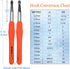 Mdoker Extra Long Crochet Hooks Size(2.25mm-10mm) Ergonomic Grip Soft Handles for Handmade DIY Crocheting Crochet Hook Needles for Arthritic Hands...