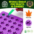 PJ BOLD Marijuana Leaf Gummy Molds Silicone Candy Mold Kit - 3 Pack...