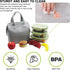 Mziart Insulated Lunch Bag Simple Bento Cooler Bag Lunch Tote Bag for Lunch Box for Women Men Adult Picnic Working Hiking Beach (Grey)...