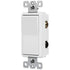 ENERLITES Single Pole Decorator Paddle Light Switch, Commercial Grade, 20A 120V-277V, Grounding Screw, Back Insert and Side Terminals, 91200-W, Wh...