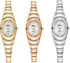 CdyBox Ladies Thin Strap Watch Fashion Diamond Wrist Watch Quartz Watches 3Pack Wholesale...