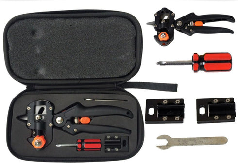 Garden Fruit Tree Professional Prune Shear Snip Grafting Cutting Tool with 2 Extra Blades, a Phillips Screwdriver and a Wrench - Tree Grafting Kit...