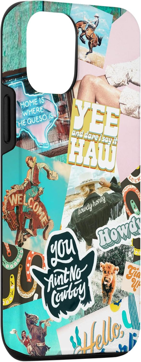 iPhone 12/12 Pro Western Cowgirls Howdy Giddy-up Boho Aesthetics Country Chic Case...