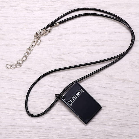 4 PCS Set Notebook Anime Cosplay Japan Anime Theme Writing Journal, Feather Pen, L Necklace & Book Chain Anime Accessories...