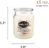Candle-lite Scented Candles, Creamy Vanilla Swirl Fragrance, One 18 oz. Single-Wick Aromatherapy Candle with 110 Hours of Burn Time, Off-White Col...