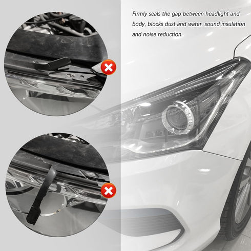 13FT Rubber Butyl Tape,Upgrade Thickness Butyl Sealant Tape for Closing Headlight Gap,Universal Strong Adhesive Window Seal Strip Fits Car Windshi...