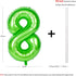 40 inch large green digital balloon number helium foil polyester film Jungle themed party birthday party anniversary decoration bright green digit...