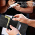 Credit Card Holder Aluminum Auto Pop Up Wallet Case,Leather Card Case Front Pocket Trifold Wallet with RFID Blocking Banknote Slot Thin Wallets fo...