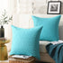 MarCielo 2 Pack Throw Pillow Covers Euro Sham Covers (26"X26", Teal)...