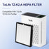 ToLife TZ-K2 Air Purifier Replacement Filter, 3-in-1 HEPA High-Efficiency Activated Carbon Filter, TZ-K2-A, 1 Pack, White...