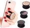 New Version Phone Holder 3 Pack Black Purple Pink Glitter Art Expanding Grip Stand Finger Holder for Smartphone and Tablets...