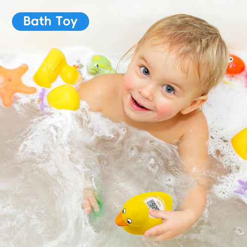 b&h Digital Duckling Baby Bath Thermometer, Infant Safe Floating Water Temperature Thermometer and Baby Bath Time Toy – Easy to Read Display | BPA...