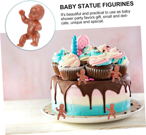 30pcs Baby Full Moon Doll Mini Baby Dolls Baby Products for Newborns Small Plastic Baby Bathing Tiny Baby Figurines Plastic Lovely Baby Statue Par...