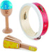 Hape Junior Percussion Set | 3 Piece Wooden Percussion Instrument Set for Toddlers, E0615...