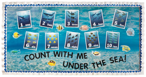 Fadeless Bulletin Board Paper, Fade-Resistant Paper for Classroom Decor, 48” x 12’, Under the Sea, 1 Roll...