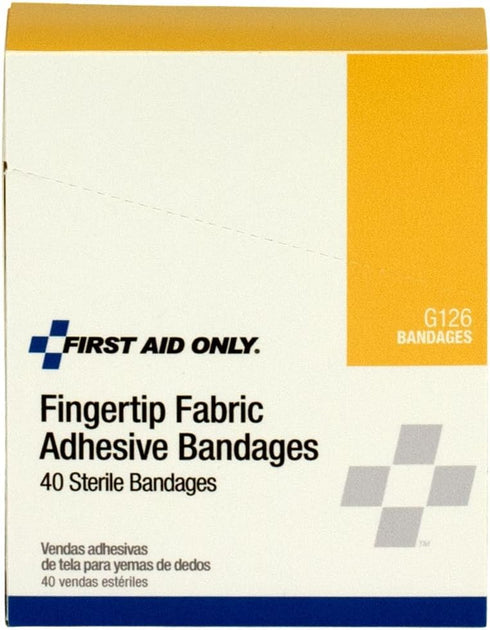 First Aid Only - G126 Fingertip Fabric Bandage, 40 Count...