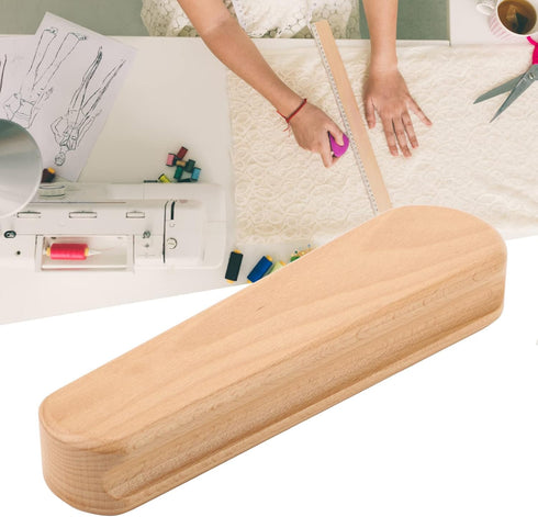 Wooden Clapper, Eco Friendly Beech Wood Clapper Multifunction Quilters Clapper Professional Clapper Sewing Tool Flat for Sewing Quilting and Embro...