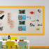 YENHOME Self Adhesive Yellow Bulletin Board Borders Classroom Borders for Bulletin Board 3"X590" Peel and Stick Bulletin Board Border Removable Wa...
