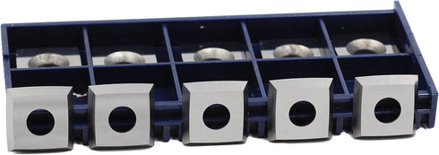 Square Carbide Inserts 15mm Woodworking Carbide Cutters Insert(15X15X2.5mm) 6" Radius Edges Fits Titan Spiral Shear Heads, Pack of 10...