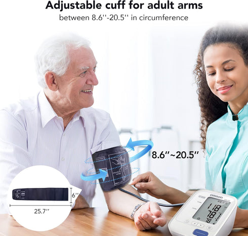 Extra Large Blood Pressure Cuff Arm, Ann Bully 8.6''-20.5'' XL Replacement Cuff for Big Arm Compatible with Most Omron BP Monitors, Blood Pressure...