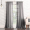 No. 918 Tayla Crushed Texture Semi-Sheer Rod Pocket Curtain Panel, 50" x 120", Gray...