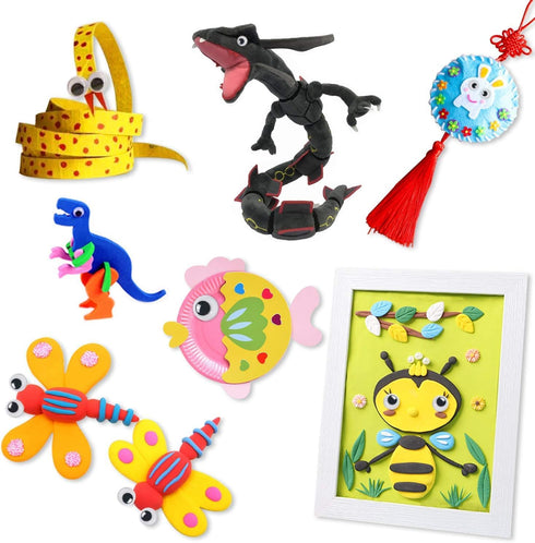 UPINS 1500 Pcs Black Wiggle Googly Eyes Stickers with Self-Adhesive, 6mm 8mm 10 mm 12mm Mixed Packaging...