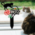 Cat Memorial Grave Stake, Metal Pet Cat Grave Markers, Pet Headstone Sign, Garden Yard Outdoor Stake for Cat Cemetery, Pet Headstone Sign, Remembr...