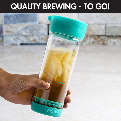 Primula Press & Go Iced Tea Brew Tumbler 16 oz, Teal...