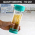 Primula Press & Go Iced Tea Brew Tumbler 16 oz, Teal...