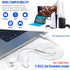 USB Headphone for PC Laptop Magnetic Wired Earbuds Computer Headset with Microphone Control Mute Mic Lightweight Noise Canceling in-Ear Corded Gam...